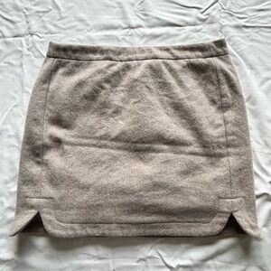 J. Crew Classic Beige Mini Skirt